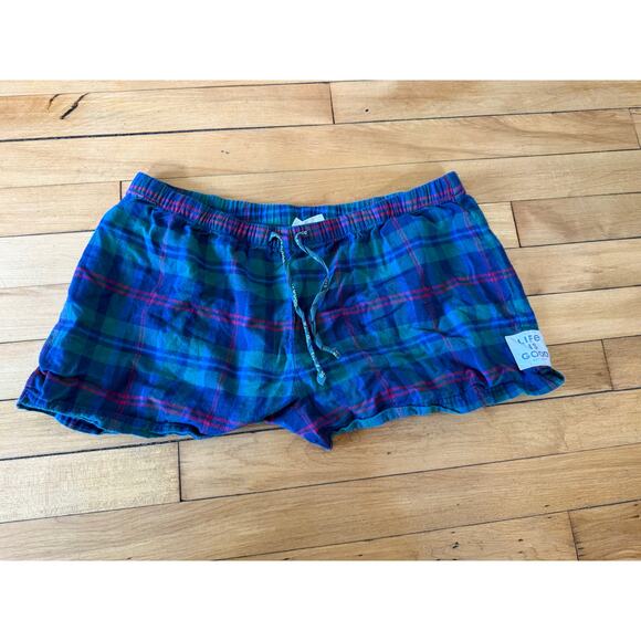Life is Good sleep plaid shorts - Picture 1 of 4